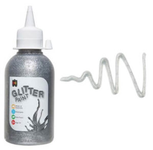 Glitter Paint Silver 250mL