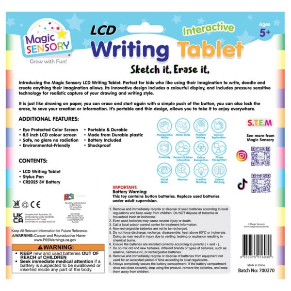 LCD Writing Tablet Yellow
