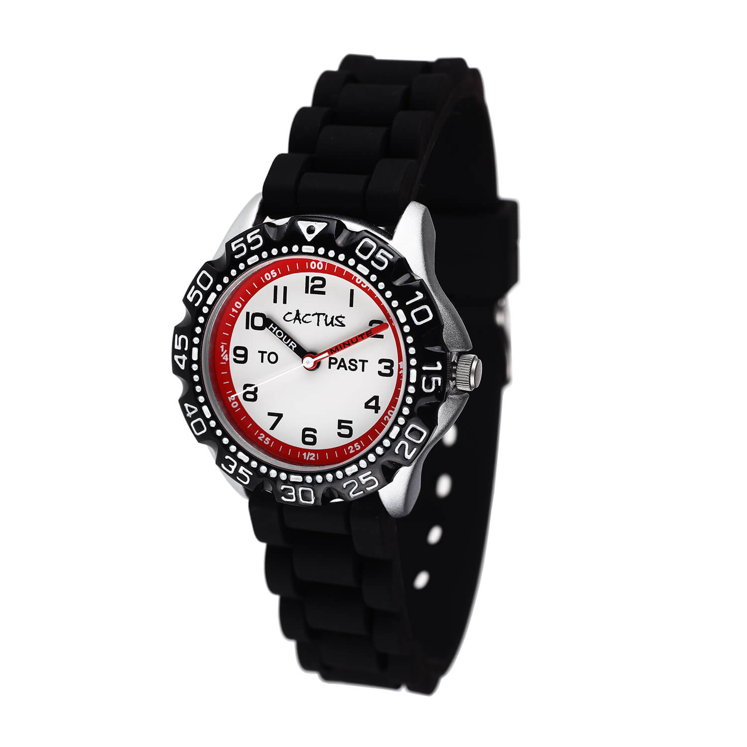 Cactus Black and White Time Teaching Watch
