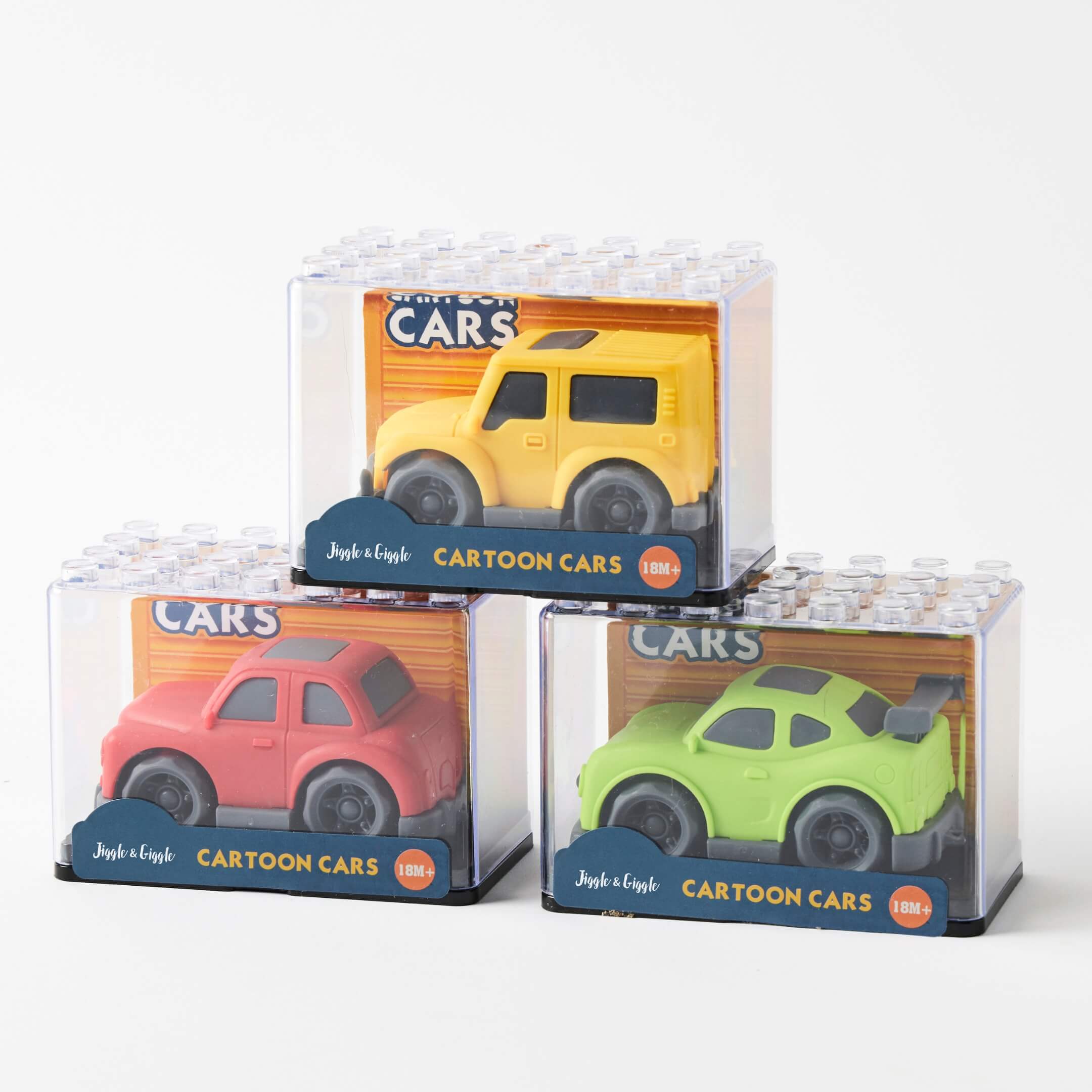 Jiggle & Giggle Bioplastic Stack & Play Car Assorted