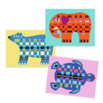 Djeco DJ0088 Animal Create with Paper Weaving Set