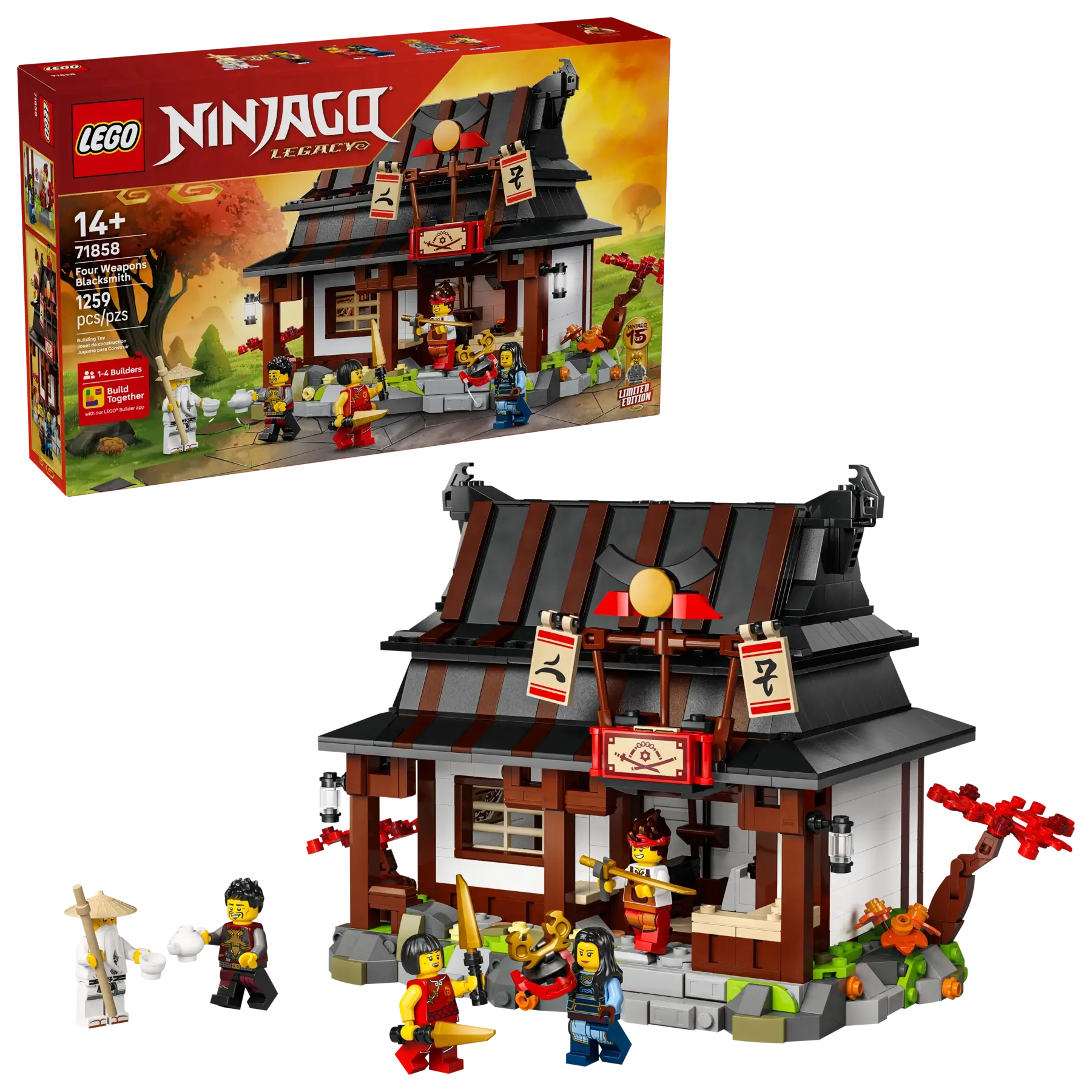 Lego Ninjago 71858 Four Weapons Blacksmith 15th Anniversary