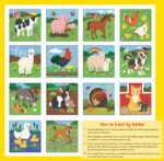 My First Color By Sticker Farm Animals