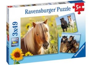 Ravensburger Loving Horses Puzzle 3x49pc