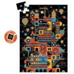 Djeco DJ7032 The Bustling City 3D Effect Whizzy Puzzle 100pc
