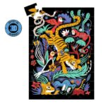 Djeco DJ7031 The Tiger Leap 3D Effect Whizzy Puzzle 50pc