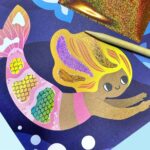 Tiger Tribe Foil Art Ocean Magic