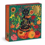 Galison Whiskers of Autumn Foil Puzzle 500pc