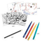 Djeco DJ9376 Inspired By Superheroes Roy Lichtenstein-Felt Brushes