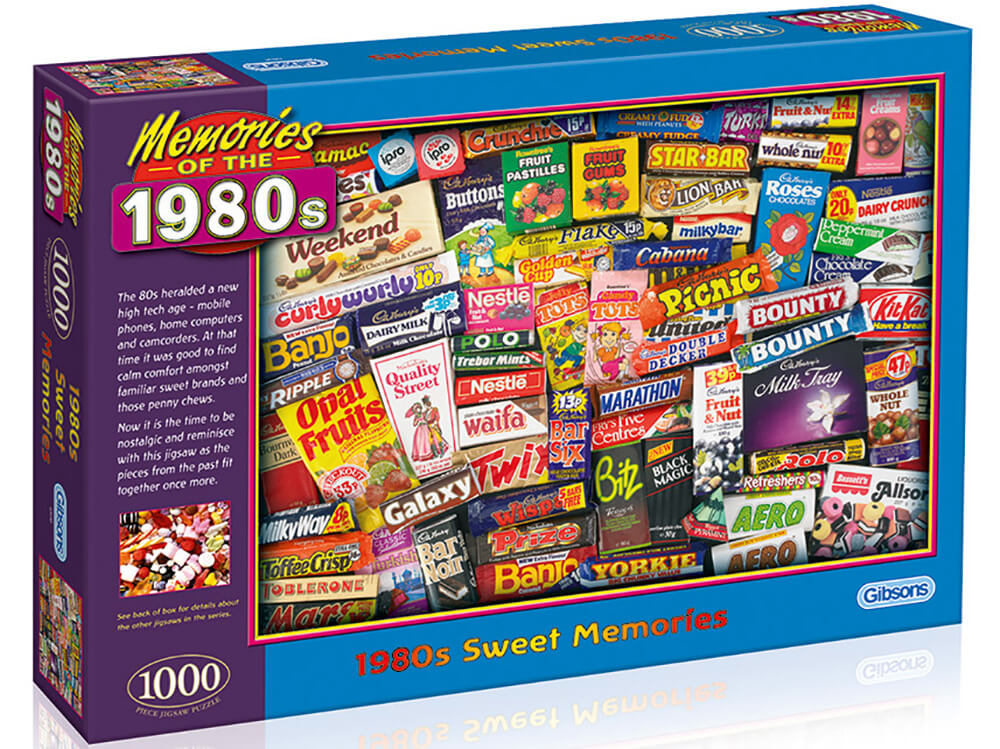 Gibsons 1980s Sweet Memories Puzzle 1000pc Gibsons 1980s Sweet Memories Puzzle 1000pc