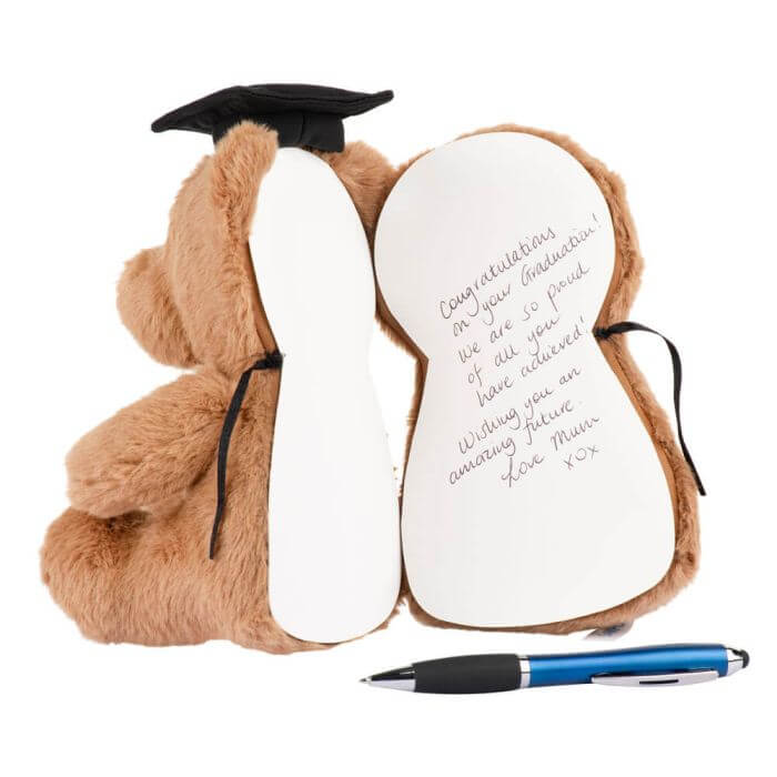 Graduation Bear with Message Card 20cm