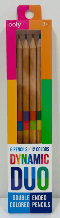 Ooly Double Ended Coloured Pencils - 6pk