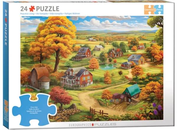 EuroGraphics Connecting Pieces Jigsaw - Peaceful Living 24pc