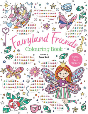 Gem Stickers Fairyland Friends Colouring Book