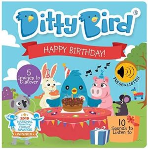 Ditty Bird Happy Birthday Book