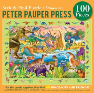 Peter Pauper Press Seek & Find Dinosaurs 100pc Puzzle