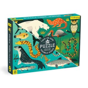 Mud Puppy Dbl Sided Land & Sea Puzzle 100pc