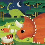 Mudpuppy Magnetic Puzzles Dinosaurs