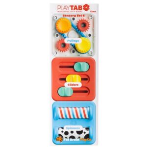 Fat Brain PlayTab Sensory Set 6 (Pulleys, Sliders, Spinners)
