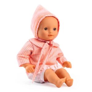 Djeco Pomea Soft Body Doll Rose Machine Washable 32cm