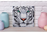 Crystal Art Snow Tiger Kit