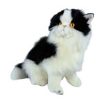 Angus Piebald Cat 34cm Sitting Bocchetta Plush