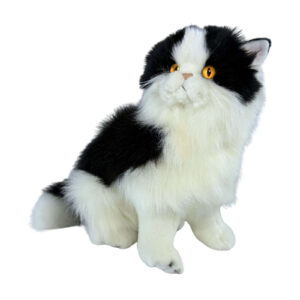 Angus Piebald Cat 34cm Sitting Bocchetta Plush