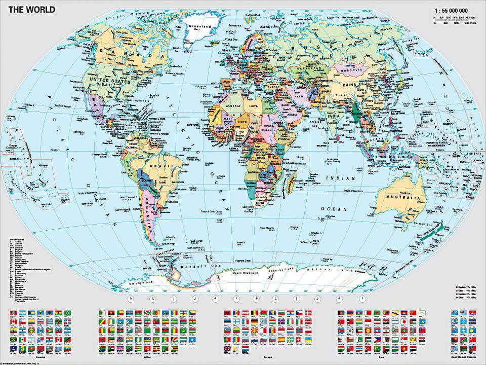 Ravensburger Political World Map 1000pc Puzzle