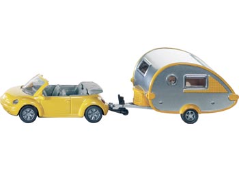 Siku 1629 Car with Caravan 1:55 Scale Siku 1629 Car with Caravan 1:55 Scale