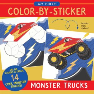 First Colour By Sticker Monster Trucks