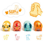 Djeco DJ09011 Farm Animal Stamps For Little Ones