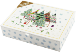 Deluxe Holiday Cards Merry Evergreens 20pk