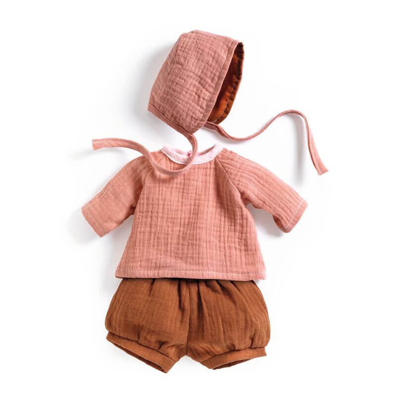 Djeco Pomea Baby Doll Outfit Peach 3-piece