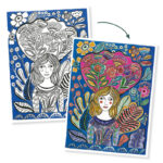 Djeco DJ8692 Blooms Colouring Gallery Poster