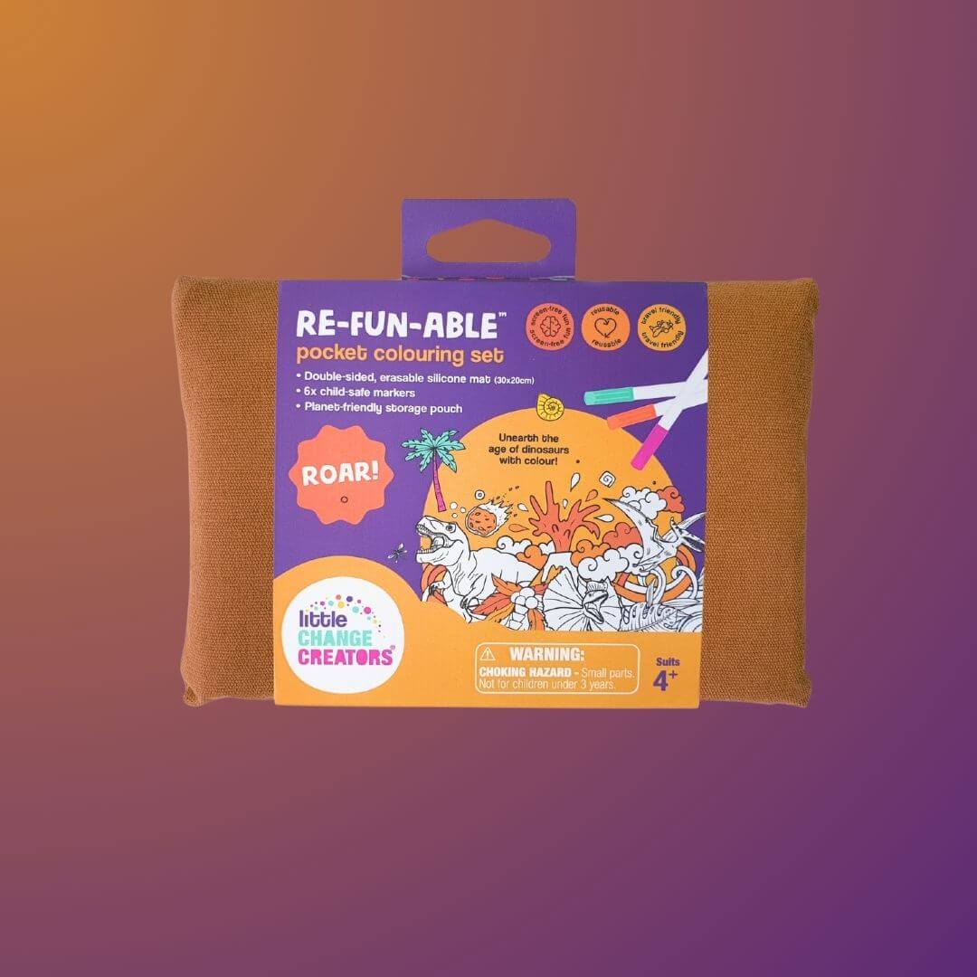 RE-FUN-ABLE Pocket Colouring Set - Roar