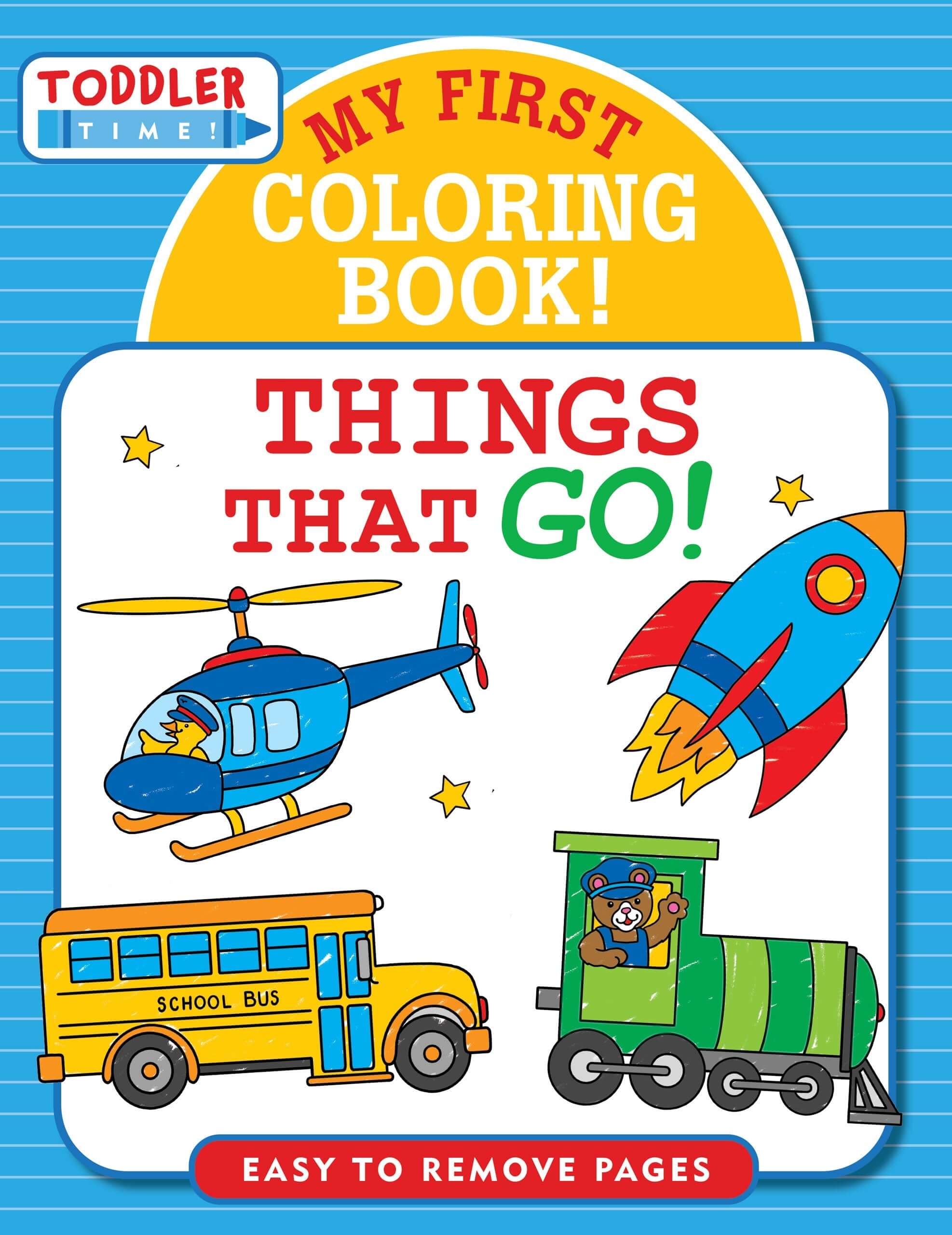 My First Colouring In Book Things that Go