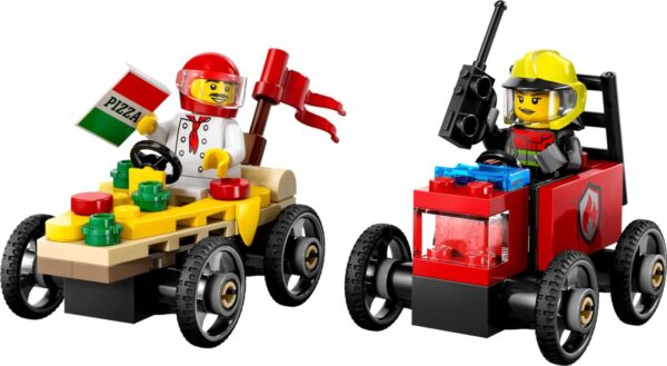 LEGO City 60458 Pizza vs. Fire Truck Race Car Pack – Imagine If