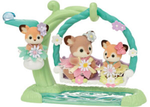 SF 5801 Deer Babies Floral Swing Set