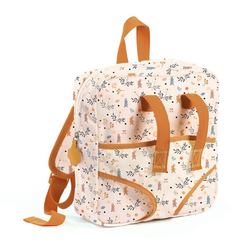 Djeco Baby Pomea Doll 2 in 1 Backpack & Carrier