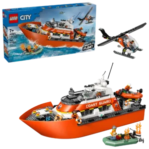 Lego City 60504 Coast Guard Rescue Boat & Helicopter