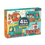 Mudpuppy 4 In A Box Puzzle Set Transport