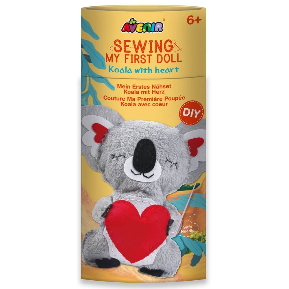Avenir Sewing Doll Koala With Heart