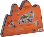 Floss & Rock Dinosaur Shaped Jigsaw Puzzle 80pc
