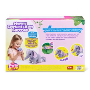 ZURU Pets Alive Mama Elephant & Baby Surprise