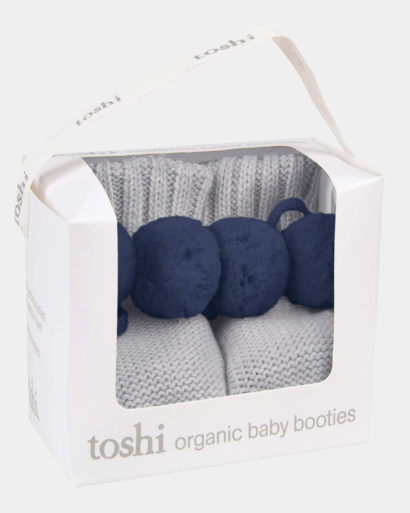 Toshi Organic Booties Bobby/ Fog / 000
