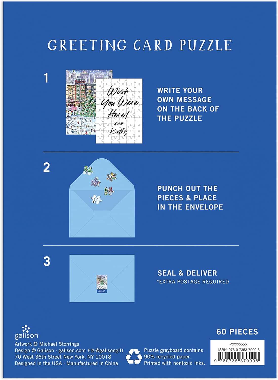 Christmas in the City Greeting Card Puzzle