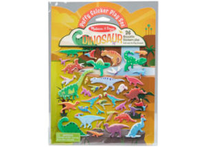M&D Dinosaur Reusable Puffy Stickers 36pc
