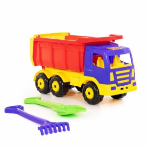 Wader Premium. Dump Truck With Shovel & Rake