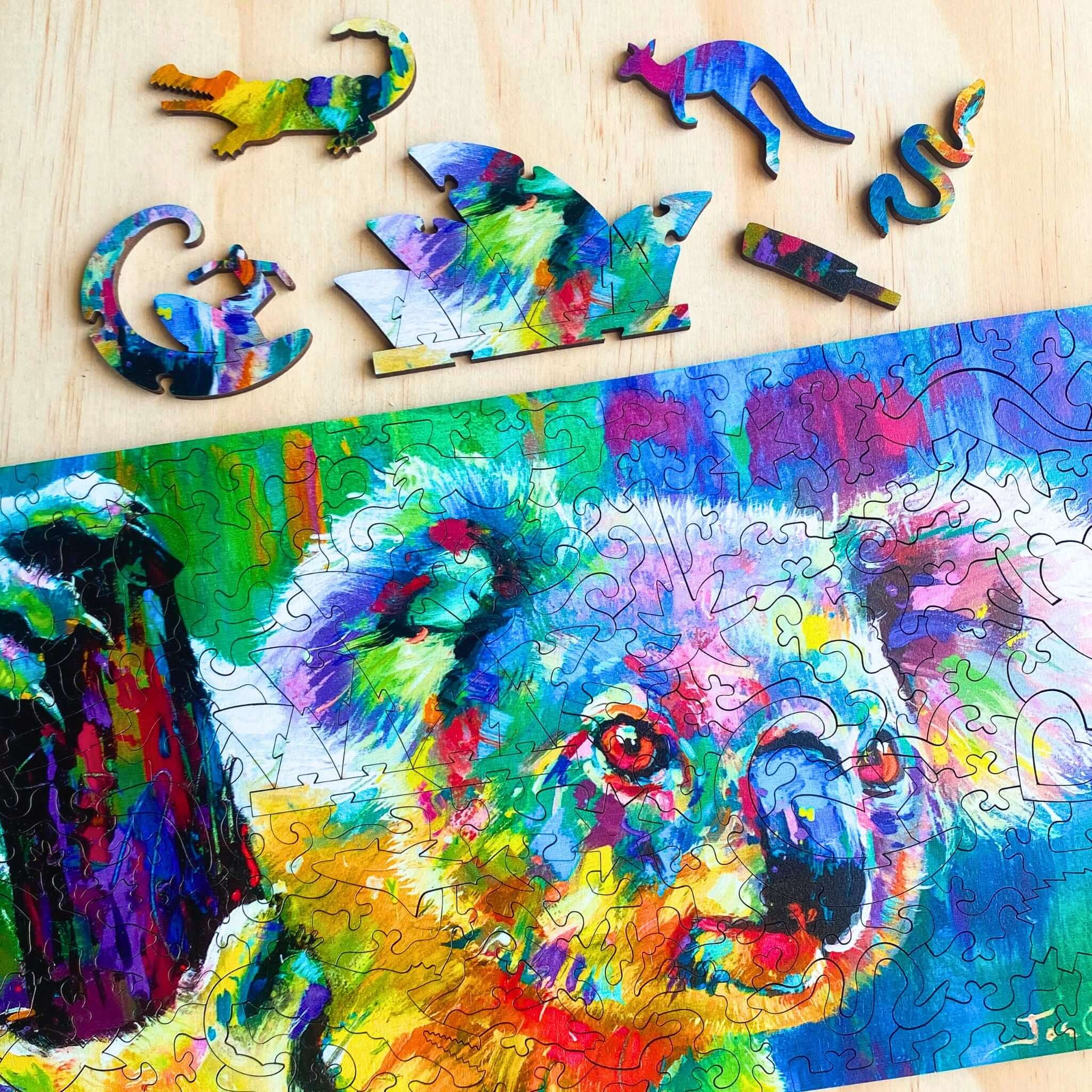 Twigg Puzzles Cuddly Koala 168pc Wooden Puzzle