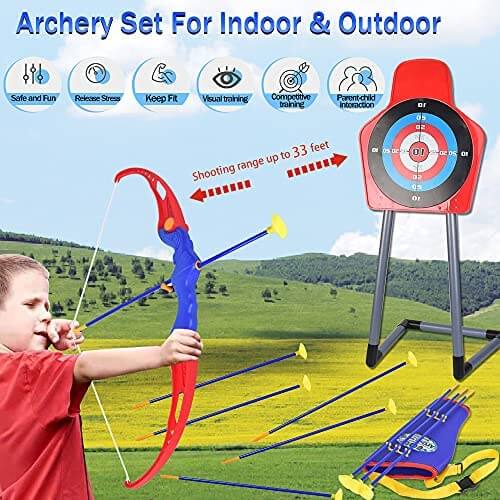 Archery Set With Target Stand Imagine If